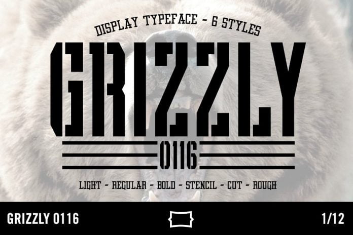 Grizzly 0116 Display Typeface Font