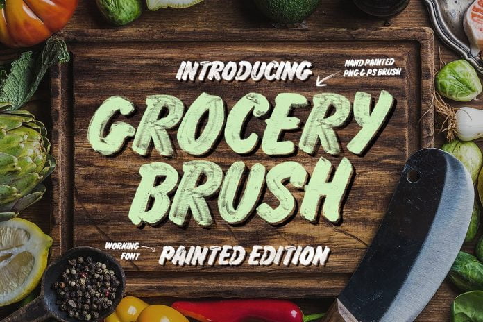 Grocery Brush Font