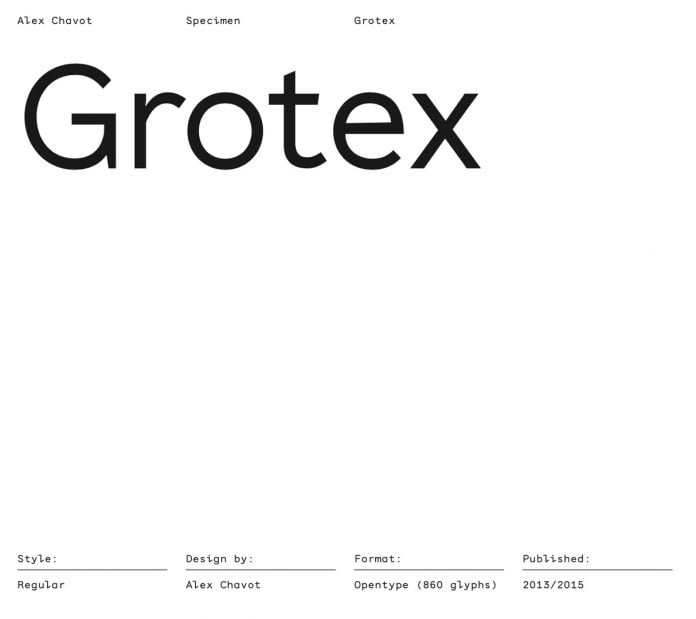 Grotex Font