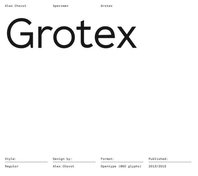 Grotex Font