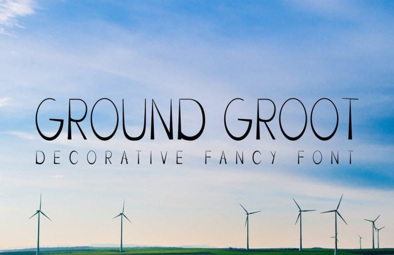 Ground Groot – Font Free Downlaod