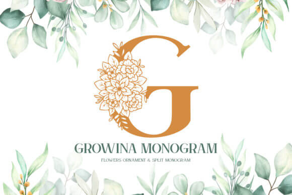 Growina Monogram Font