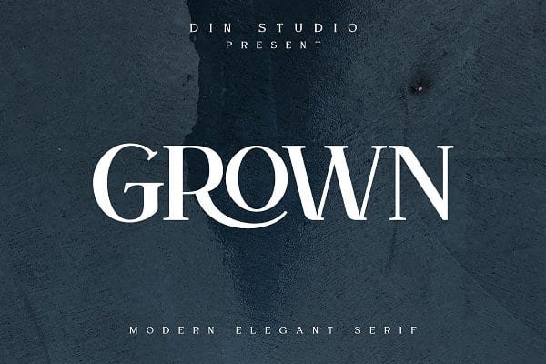 Grown - Modern Elegant Serif Font