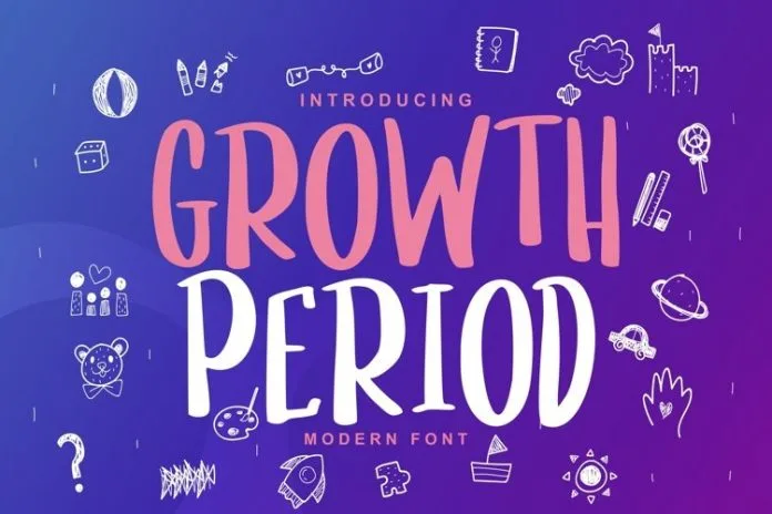 Growth Period Kids Modern Font