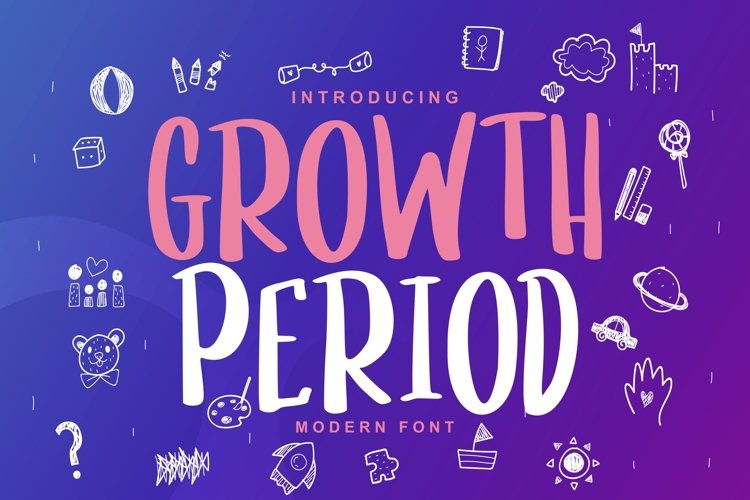 Growth Period Kids Modern Font