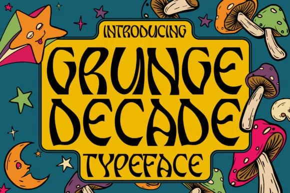 Grunge Decade Font