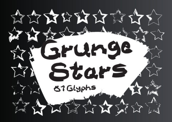 Grunge Stars Font