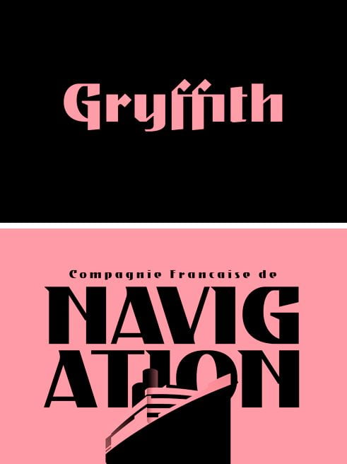 Gryffith family Font