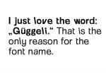 Güggeli Typeface Font