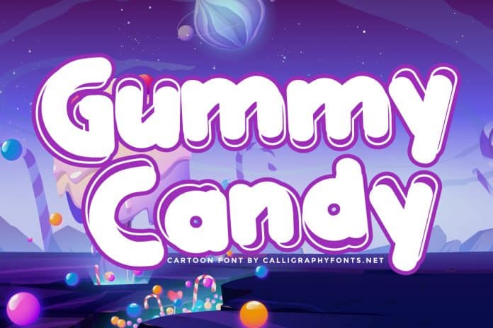 Gummy Candy - Cartoon Display Font