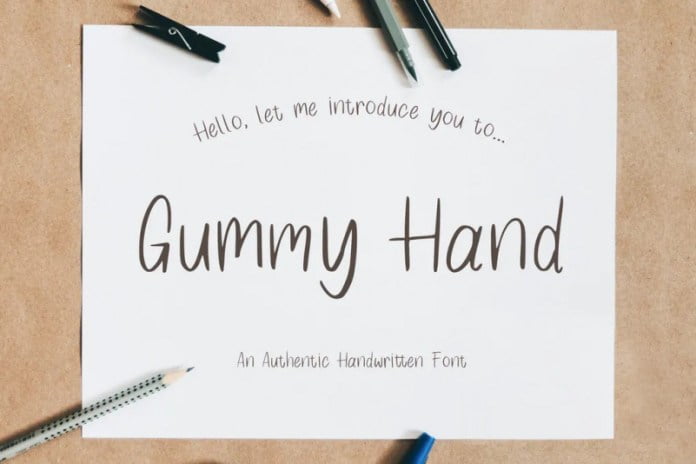 Gummy Hand - Authentic Handwritten Font
