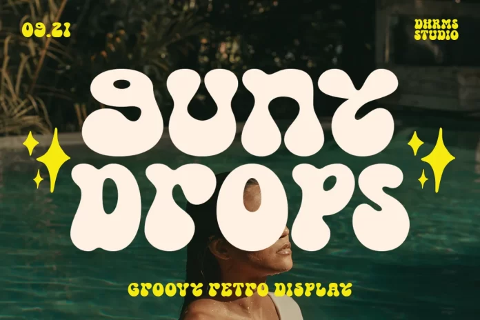 Gunydrops – Groovy Retro Font