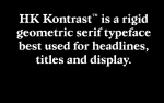 HK Kontrast Font