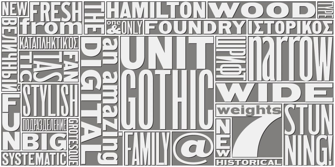 HWT Unit Gothic Cyrillic Font