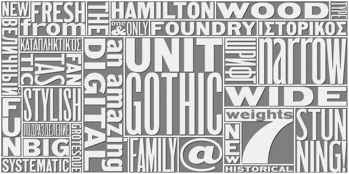 HWT Unit Gothic Cyrillic Font