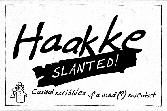 Haakke Slanted Font