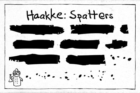 Haakke Spatters Font