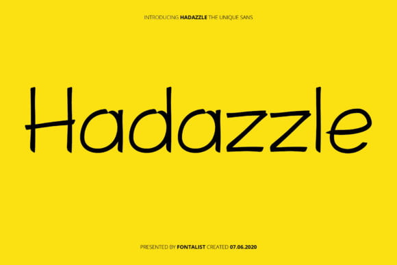 Hadazzle Font