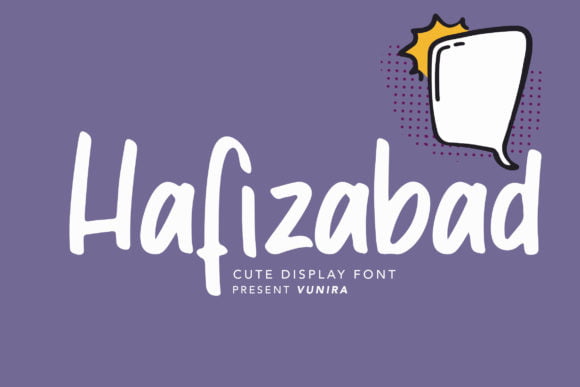 Hafizabad Cute Display Font