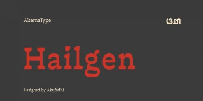 Hailgen Font Family