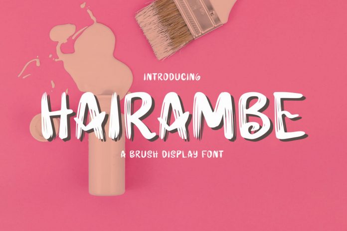 Hairambe - A Brush Font