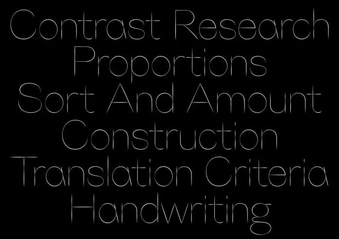 Hairline Font