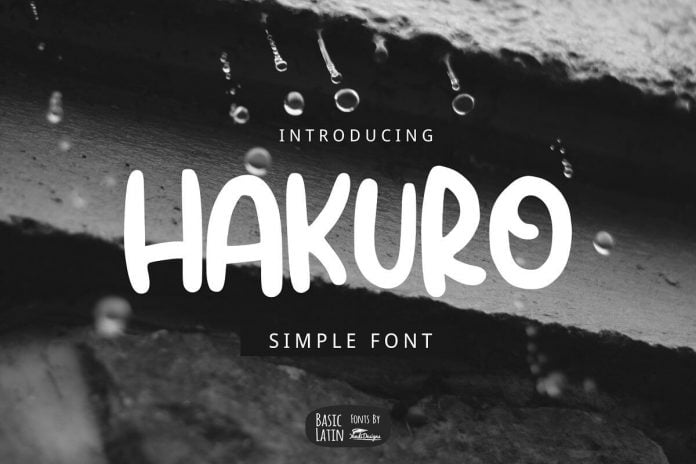 Hakuro Marker Font