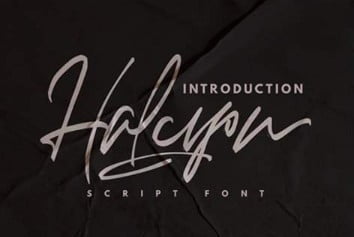 Halcyon Font