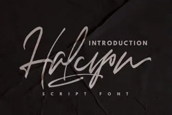 Halcyon Font