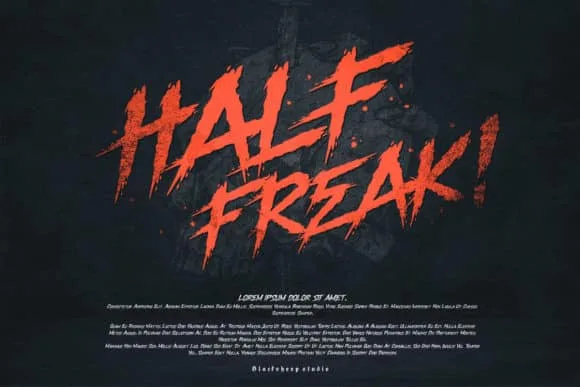 Half Freak Font