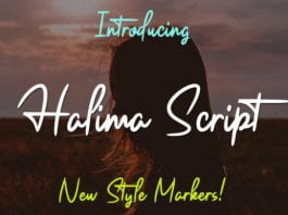 Halima Script Font