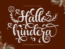 Hallo Kindera Font