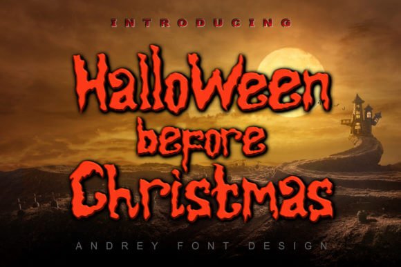 Halloween Before Christmas Font