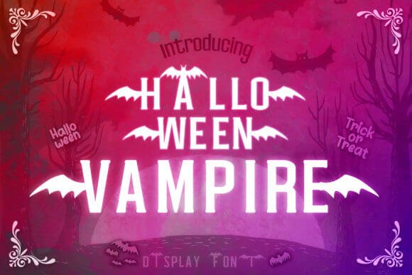 Halloween Vampire Font