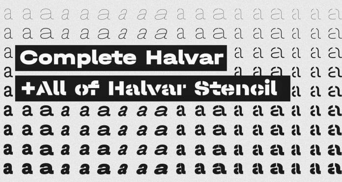 Halvar Font Families Collection