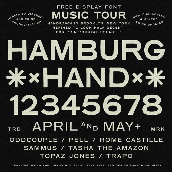 Hamburg hand Font