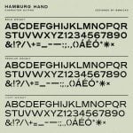 Hamburg hand Font
