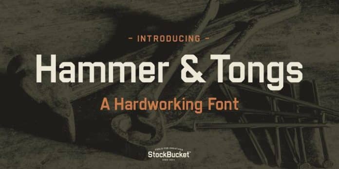 Hammer And Tongs Font