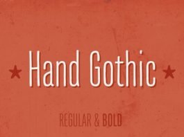 Hand Gothic Font
