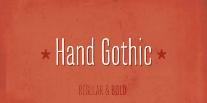 Hand Gothic Font