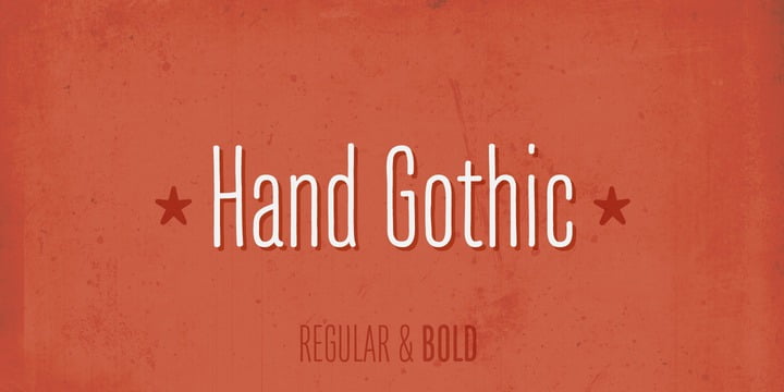 Hand Gothic Font