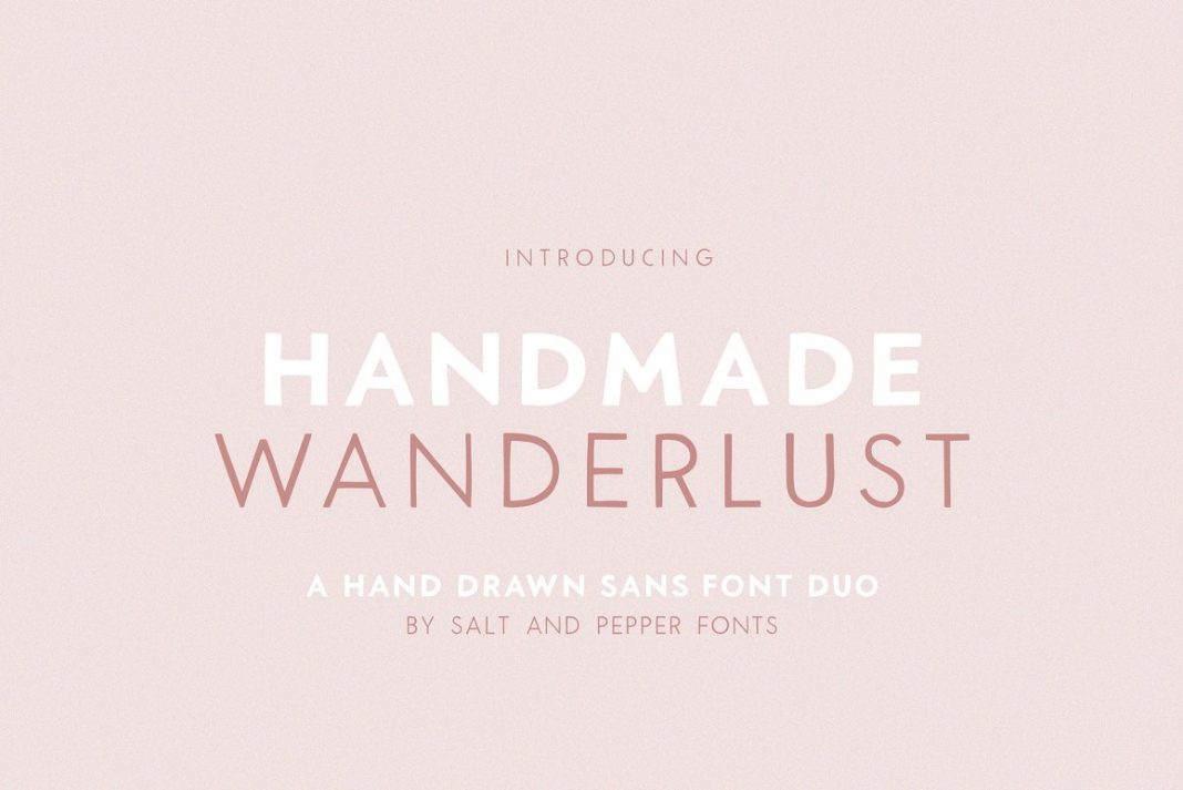 Handmade Wanderlust Font Duo