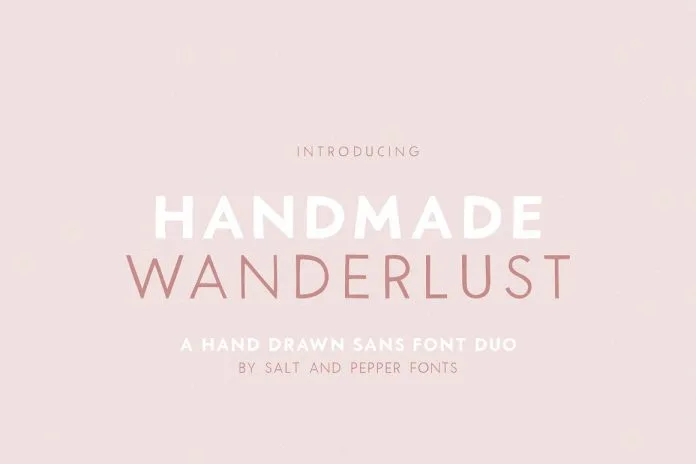 Handmade Wanderlust Font Duo