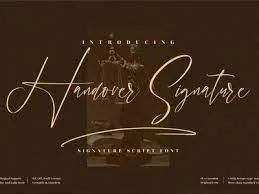 Handover Signature Font