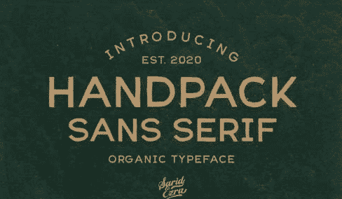 Handpack Sans - Organic Font