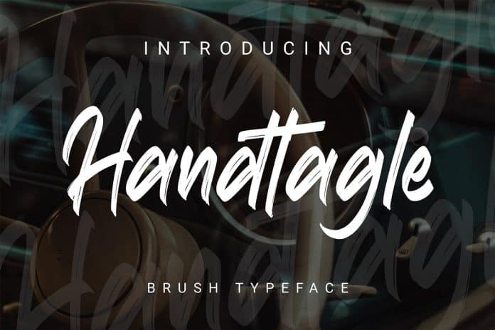 Handtagle - Handbrush Typeface