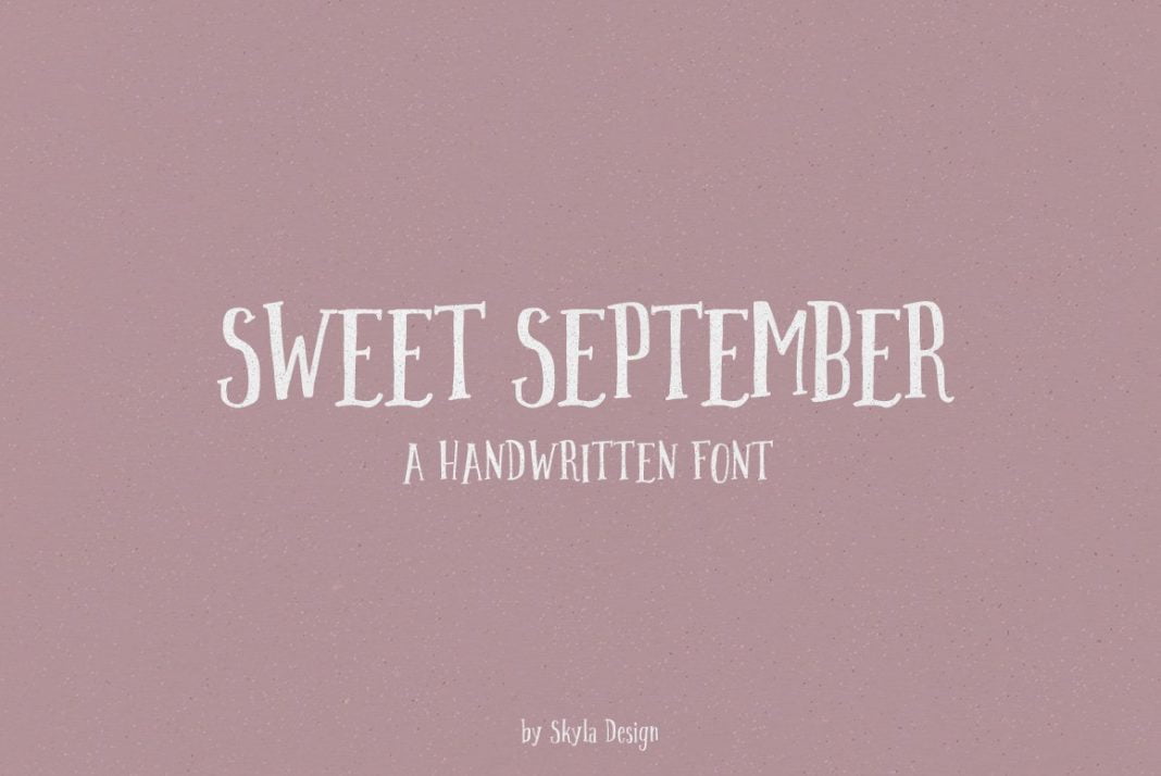 Handwritten Font Sweet September