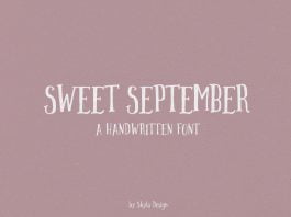 Handwritten Font Sweet September