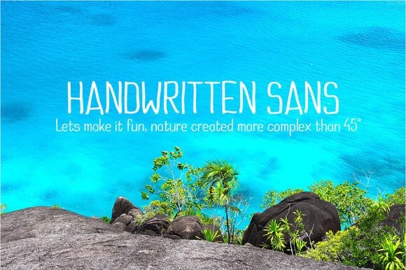 Handwritten Sans Font