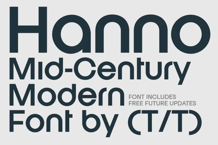 Hanno Mid Century Modern Sans Serif Font